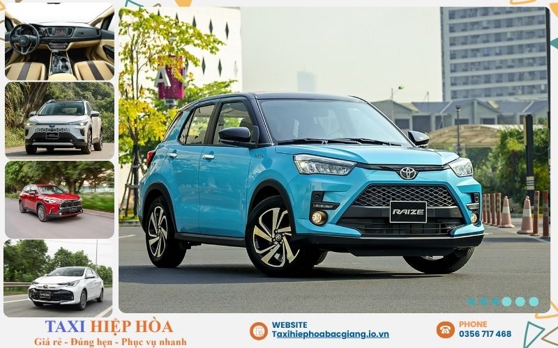 Hiện tại, Taxi Xanh Hiệp Hòa vận hành đội xe gồm chủ yếu là xe điện VinFast VF e34, VF 5 và một số mẫu hybrid của Toyota, KIA, phục vụ các tuyến ngắn trong huyện và tuyến đi tỉnh như Nội Bài, Bắc Ninh, TP. Bắc Giang.